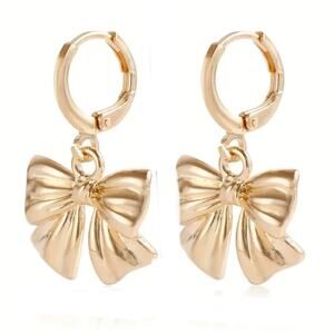 Bow Huggie Hoop Earrings